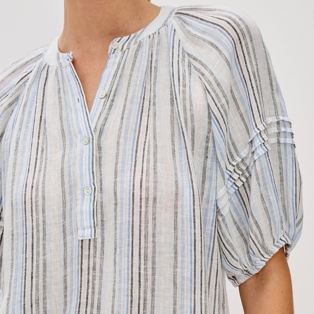 Rails Shoshanna Stripe Puff Sleeve Top